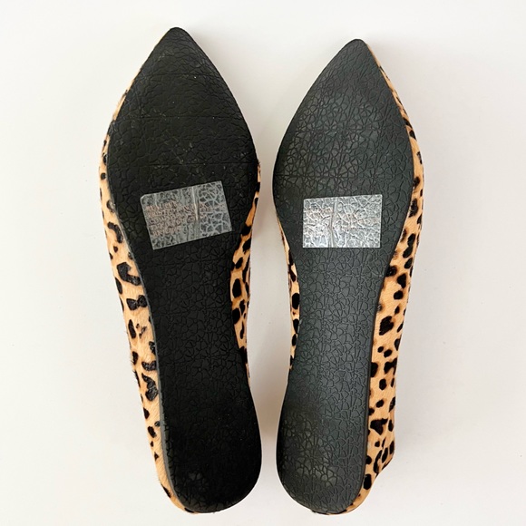 STEVE MADDEN | Featherl Leopard Print Fur Pointed Flats - Picture 13 of 15